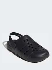adidas Black Adilette Sandals - Image 3 of 8