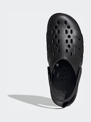 adidas Black Adilette Sandals - Image 5 of 8