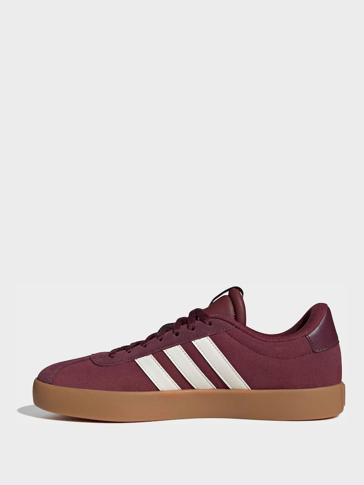 adidas Red VL Court Trainers - Image 2 of 9