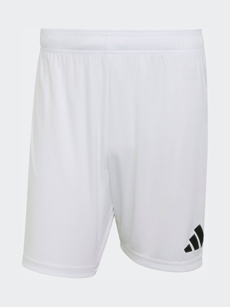 adidas White/Black Entrada Shorts - Image 8 of 8