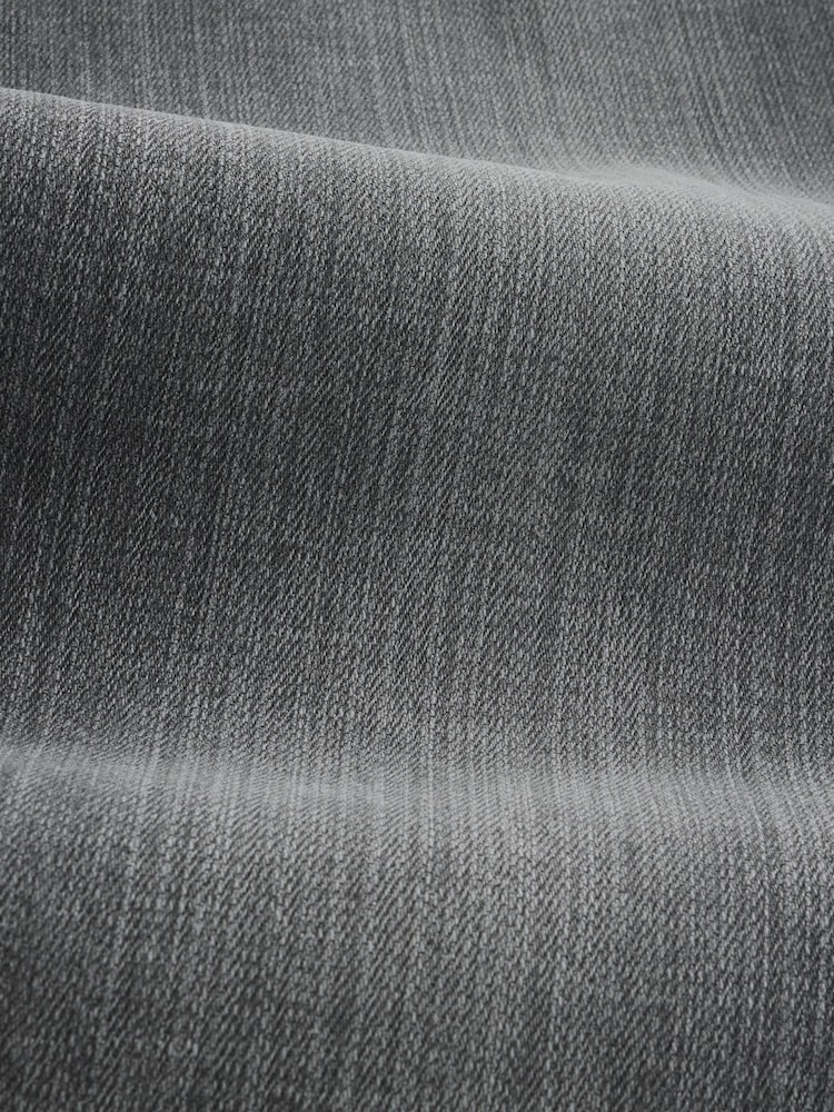 Light Grey Crosshatch Classic Stretch Relaxed Fit Jeans - Image 11 of 11