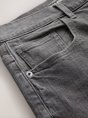 Light Grey Crosshatch Single Straight Fit Classic Stretch Jeans - Image 3 of 4