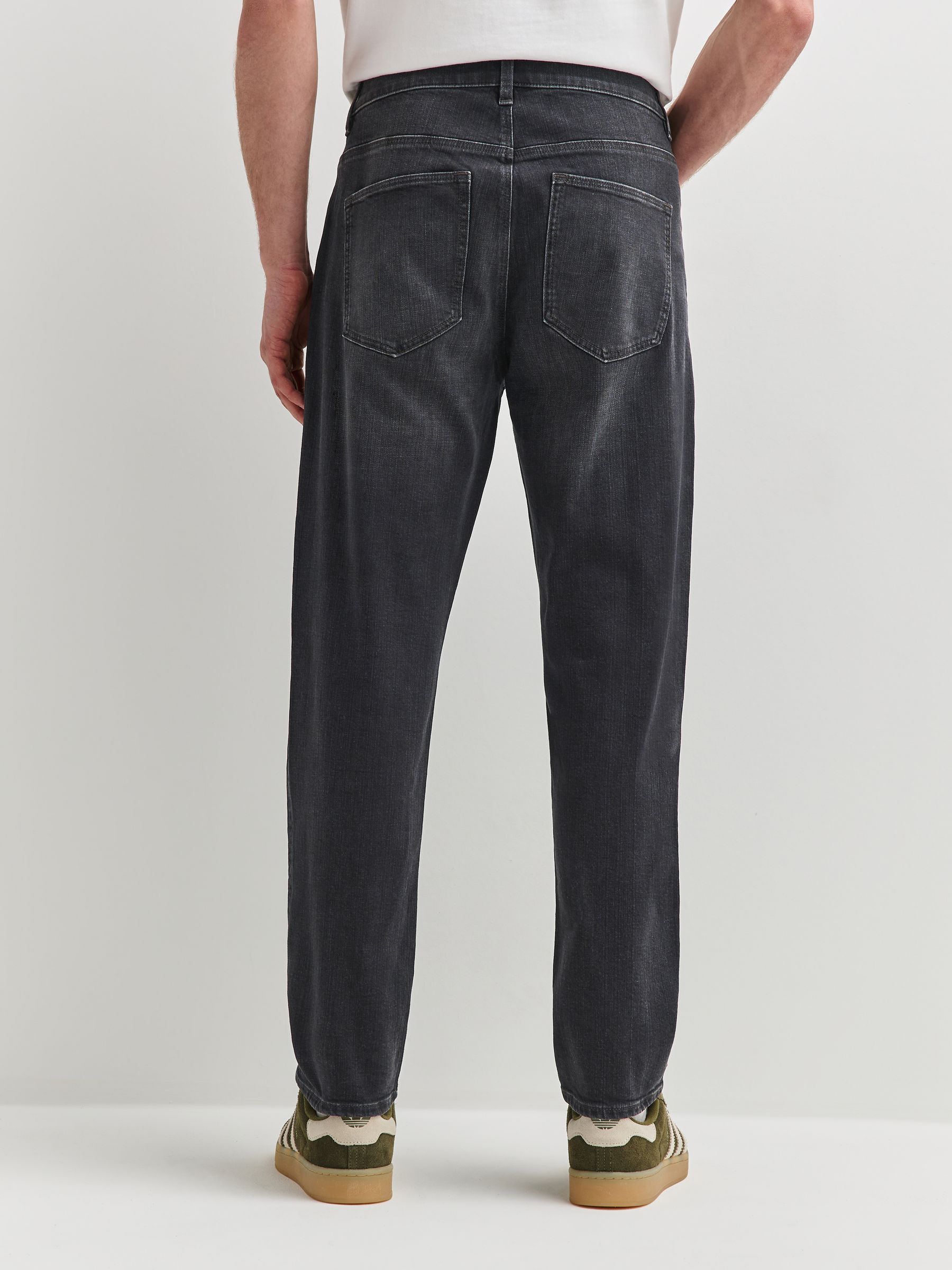 Buy Washed Black Crosshatch Slim Fit Classic Stretch Jeans from