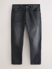 Լվացված սև խաչաձև գծապատկեր - Սովորական - Նուրբ դասական ձգվող ջինսեր - Պատկեր 5 7-ից