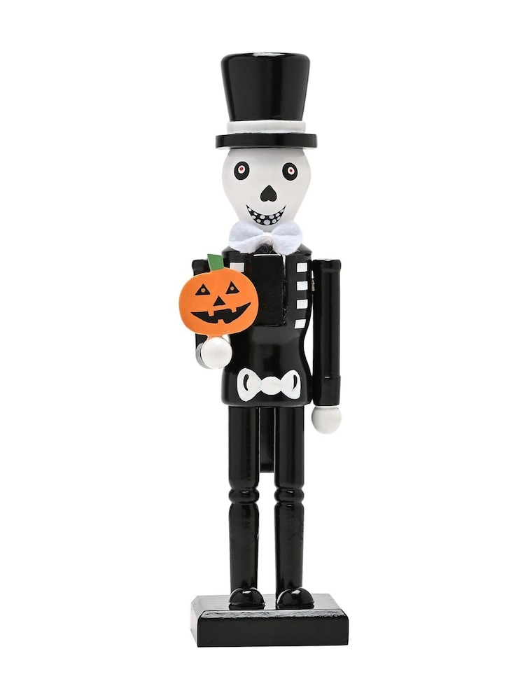 Widdop Black Wooden Nutcracker Skeleton 10 Ornament - Image 1 of 3 Widdop Black Wooden Nutcracker Skeleton 10 Ornament - Image 1 of 3