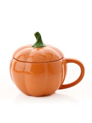 Widdop Orange Pumpkin Mug with Lid - Image 1 of 3