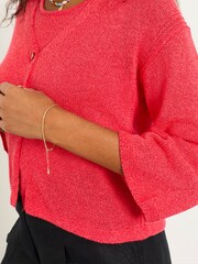FatFace Bree Red Knitted Cardigan - Image 3 of 6
