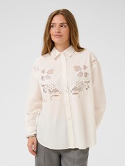 CULTURE White CUallison Olena Long Sleeve Shirt - Image 1 of 4
