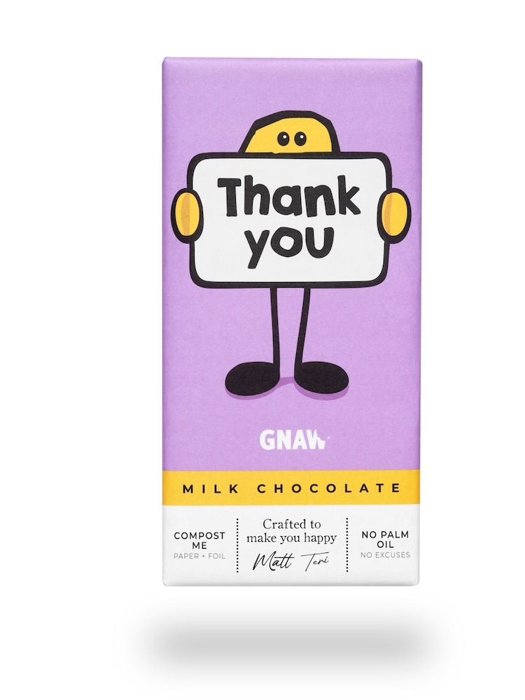 GNAW Thank You Chocolate Bar - Image 1 of 1