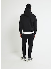 River Island Black Hooded Tech Bomber Jacket - Image 2 of 4