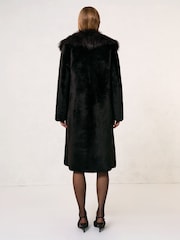 Reiss Chocolate Brown Elia Coat - Image 4 of 7