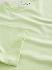 Lime Green Heavyweight Short Sleeve Crew Neck T-Shirt - Image 2 of 3