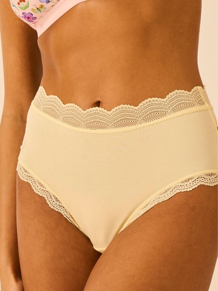 Stripe & Stare Purple High Rise Briefs 4 Pack - Image 2 of 6