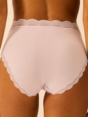 Stripe & Stare Purple High Rise Briefs 4 Pack - Image 6 of 6