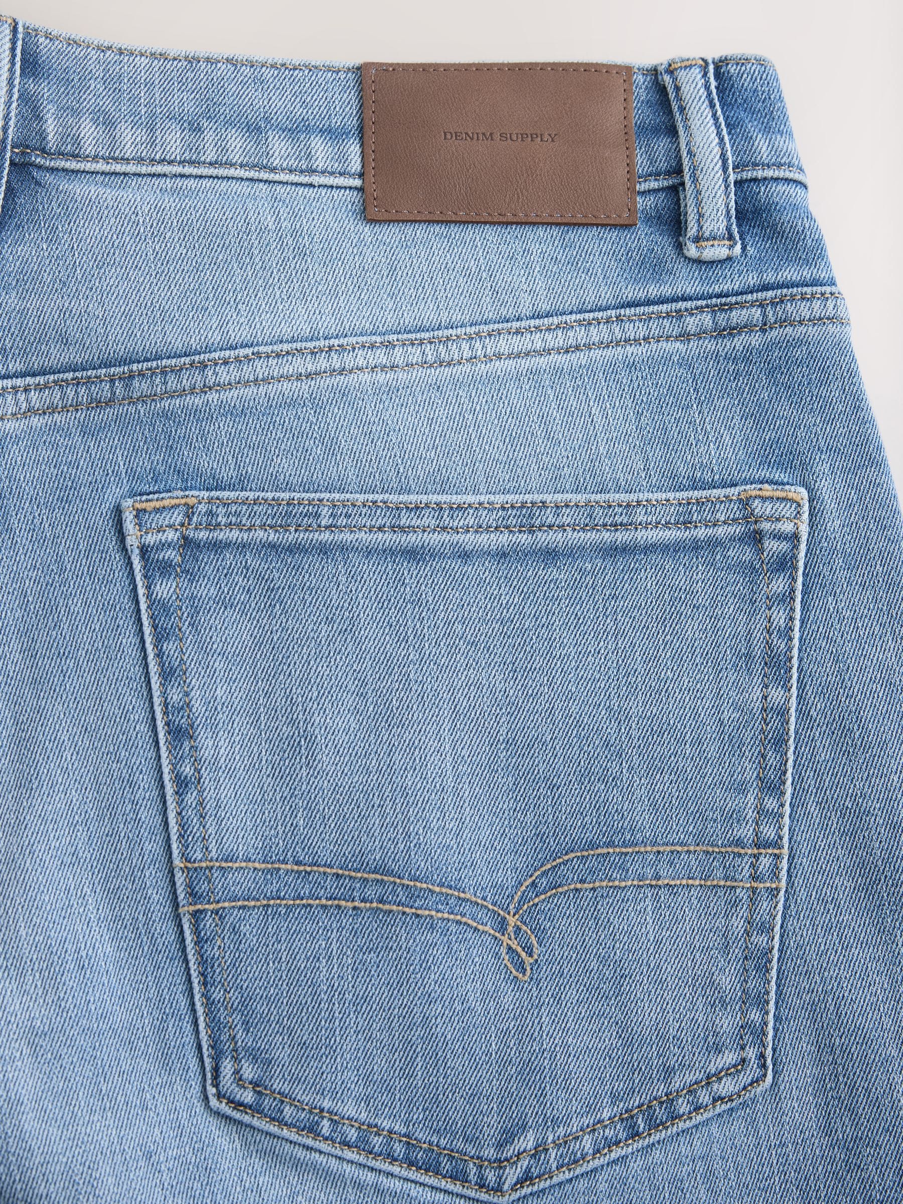 Buy Light Blue Denim Straight Fit Jeans from Next USA
