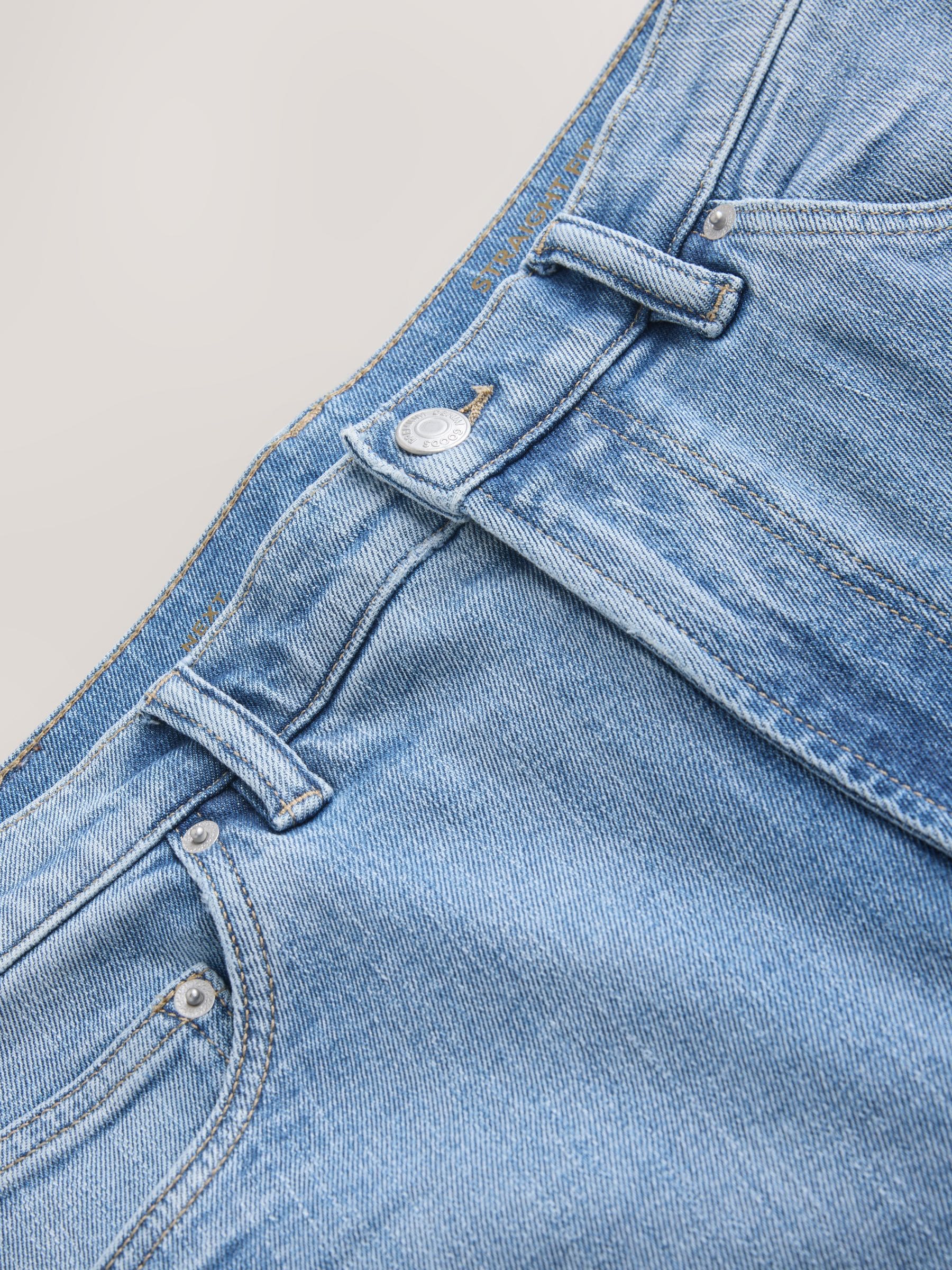 Buy Light Blue Denim Straight Fit Jeans from Next Mexico