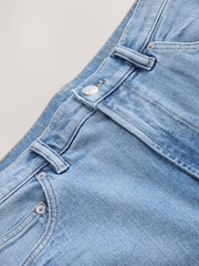 Light Blue Denim Straight Fit Jeans - Image 8 of 11