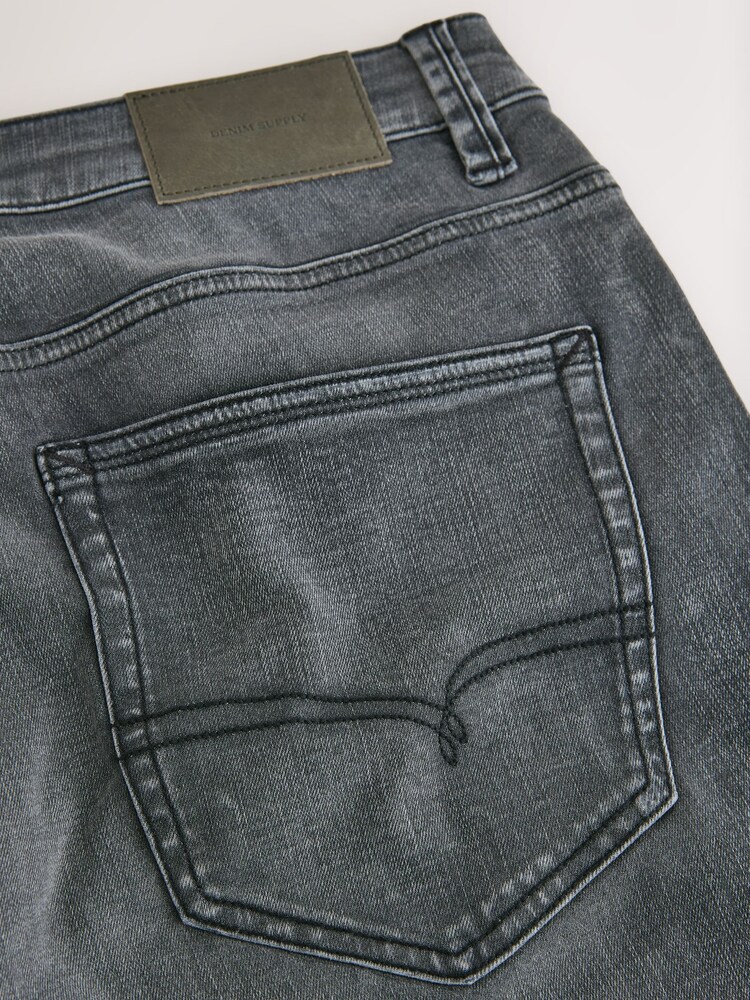 Grey - Motionflex Air Regular Tapered Fit Motionflex Jeans - Image 12 of 12
