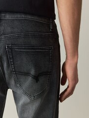 Grey - Motionflex Air Regular Tapered Fit Motionflex Jeans - Image 7 of 12