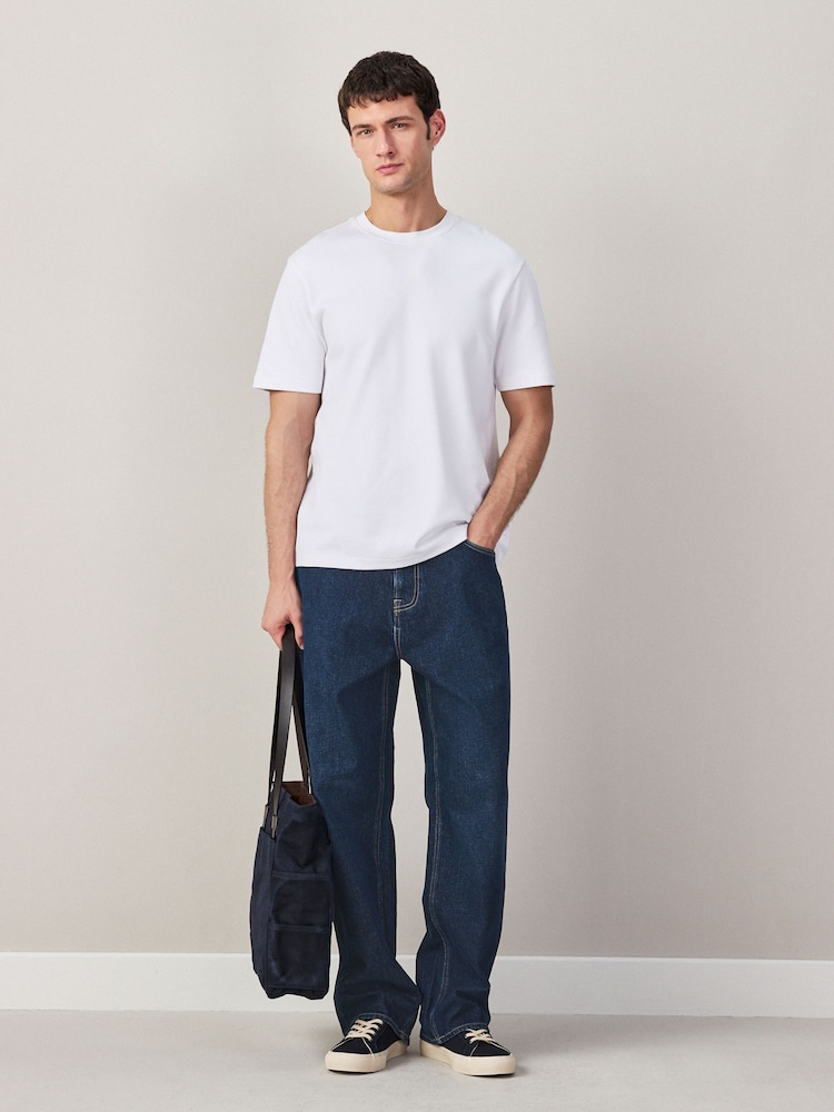 Dark Blue Baggy Fit Jeans - Image 2 of 11