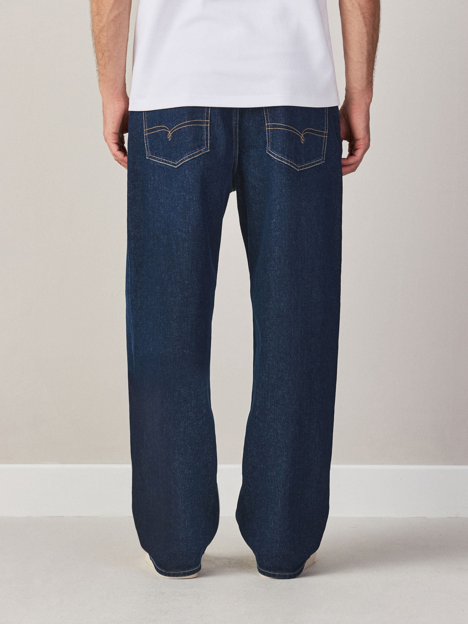 Buy Dark Blue Baggy Fit Jeans from Next Portugal