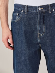 Dark Blue Baggy Fit Jeans - Image 5 of 11
