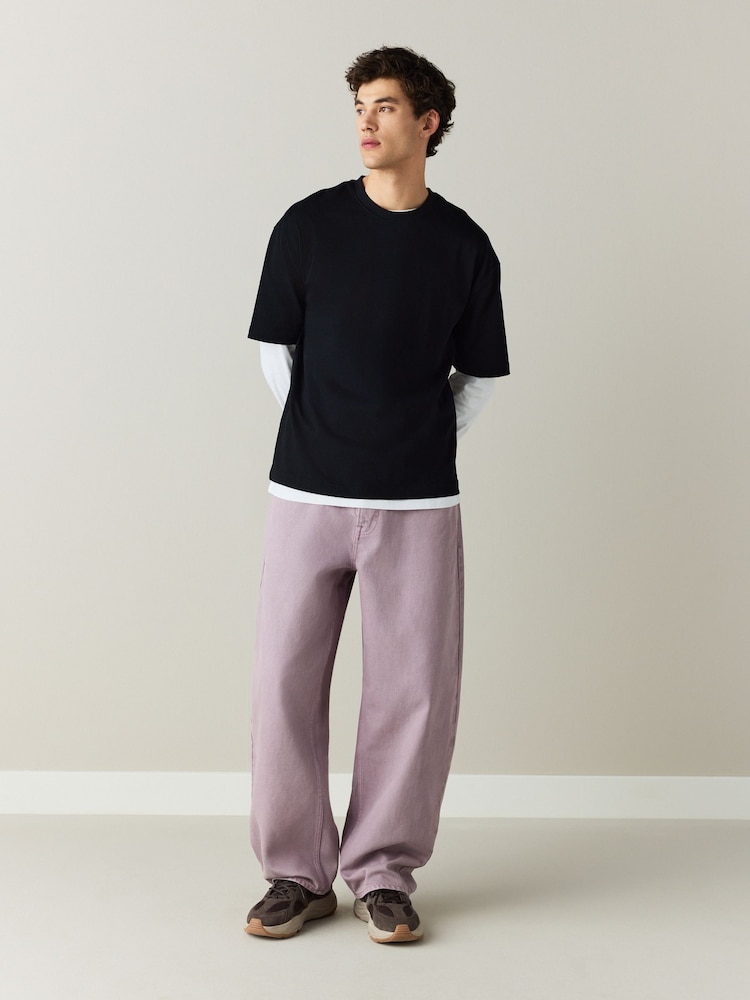 Flieder-Violett - Balloon Fit - Jeans - Bild 2 von 6