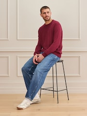 Mid Blue Denim Barrel Fit Signature Ultra Soft Touch Denim Jeans - Image 3 of 10