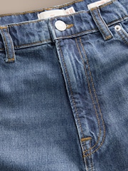 Mid Blue Denim Barrel Fit Signature Ultra Soft Touch Denim Jeans - Image 9 of 10