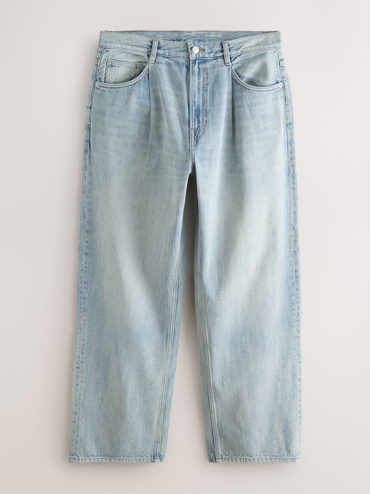 Light Blue Baggy Fit Lightweight Jeans - Image 1 of 5 Light Blue Baggy Fit Lightweight Jeans - Image 1 of 5