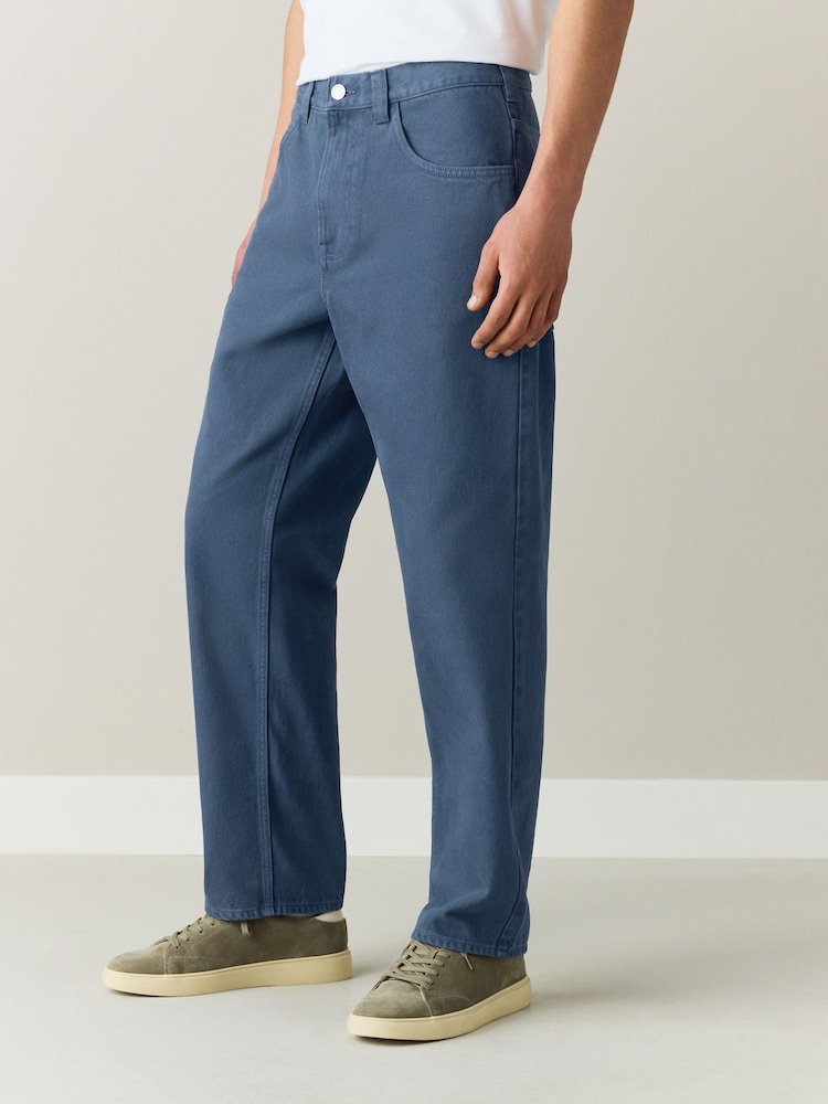 Blue Straight Fit Jeans - Image 1 of 11