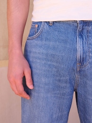 Mid Blue Baggy Fit Lightweight Jeans - Image 3 of 7