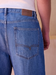 Mid Blue Baggy Fit Lightweight Jeans - Image 4 of 7
