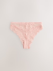 Apricot High Rise High Leg Lace Knickers 2 Pack - Image 7 of 9