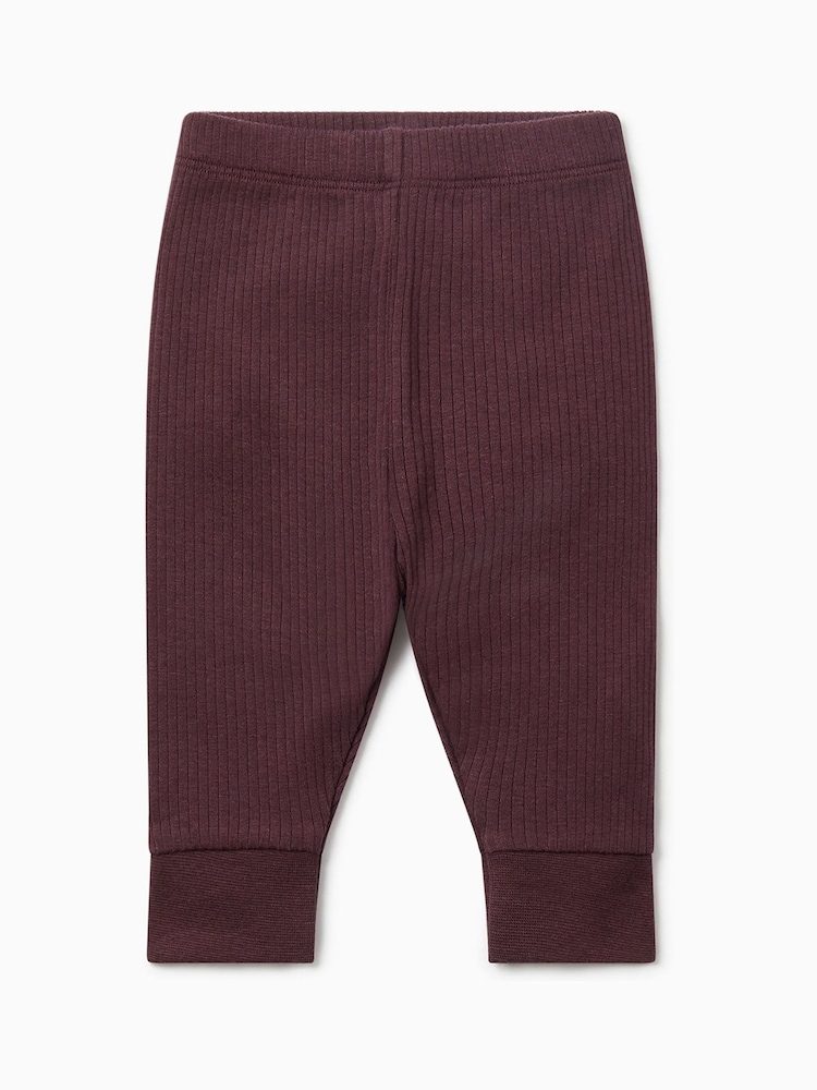 MORI Purple Supersoft Ribbed Pyjamas Set - Image 6 of 6