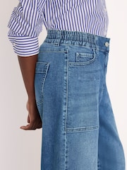 Whistles Blue Elasticated Waist Barrel Jeans - Image 4 of 5