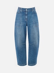 Whistles Blue Elasticated Waist Barrel Jeans - Image 5 of 5