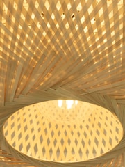 Searchlight Natural Terraweave Flush Ceiling Light - Image 2 of 4