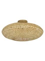 Searchlight Natural Terraweave Flush Ceiling Light - Image 4 of 4