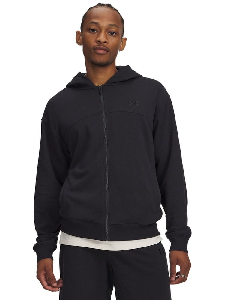 Under Armour Black Rival Lightweight Full-Zip Hoodies - Image 1 of 3