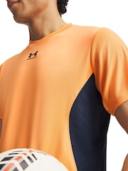 Under Armour Orange Challenger Pro Print Short Sleeve T-Shirt - Image 3 of 3