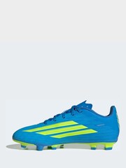adidas Bright Blue F50 Club Firm Ground Multi Football Boots - Image 4 of 9