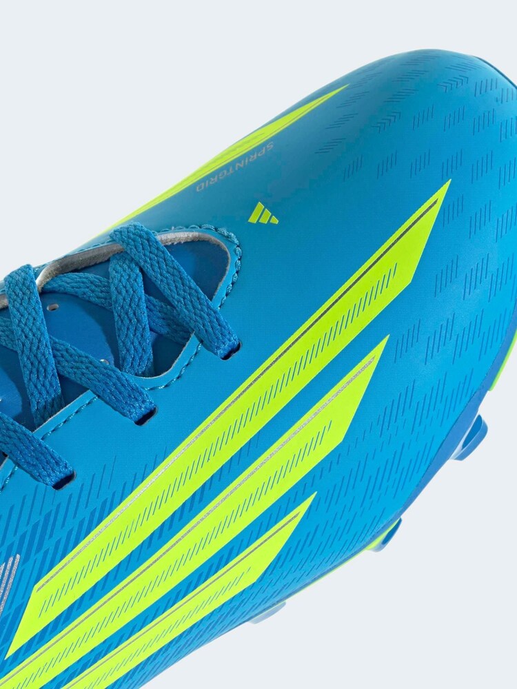 adidas Bright Blue F50 Club Firm Ground Multi Football Boots - Image 9 of 9