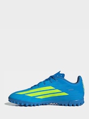 adidas Bright Blue Kids F50 Club Turf Football Trainers - Image 4 of 10