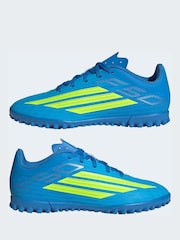 adidas Bright Blue Kids F50 Club Turf Football Trainers - Image 6 of 10