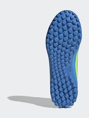 adidas Bright Blue Kids F50 Club Turf Football Trainers - Image 8 of 10