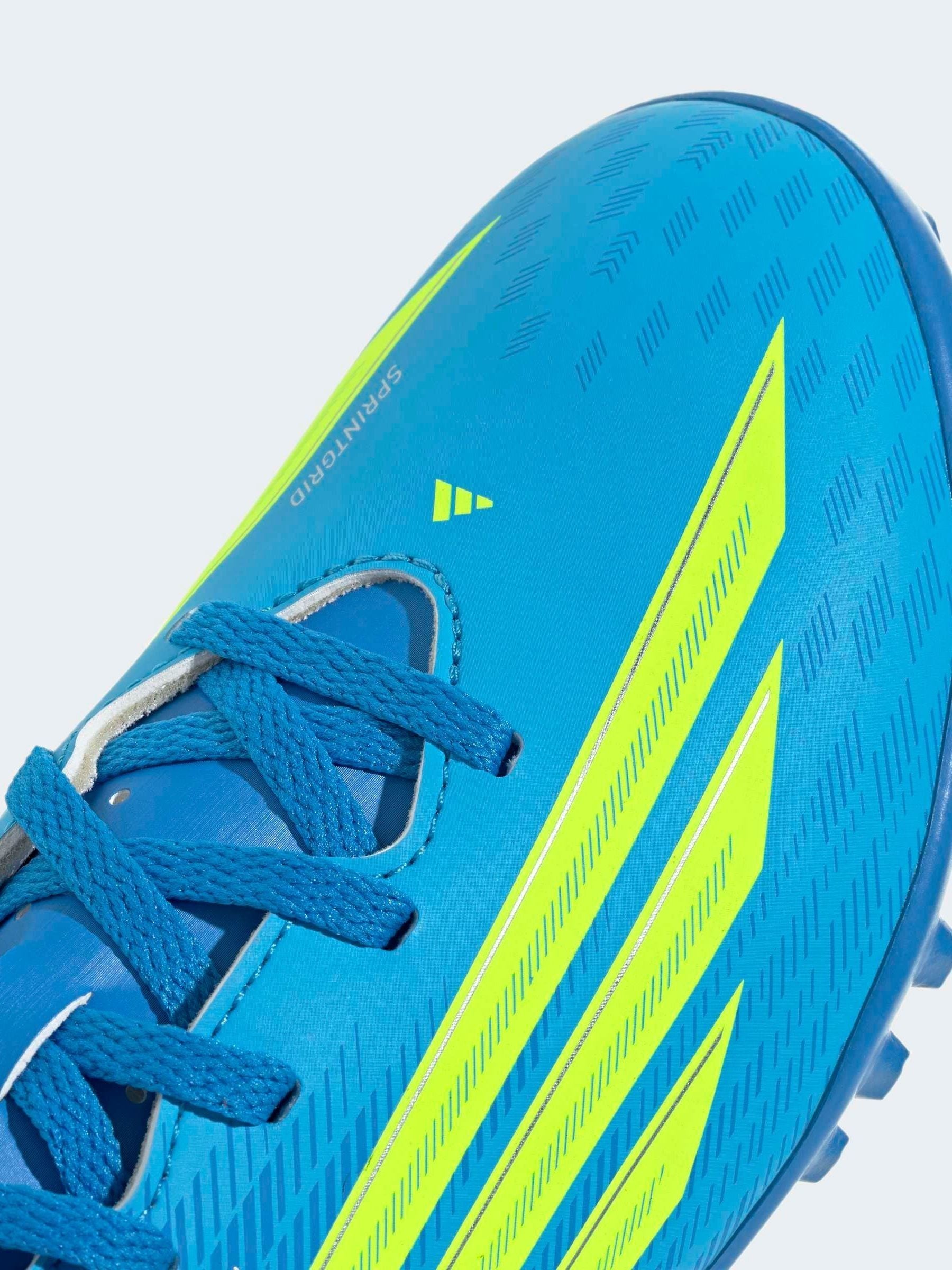 Buy adidas Bright Blue Kids F50 Club Turf Football Trainers from
