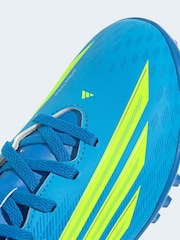 adidas Bright Blue Kids F50 Club Turf Football Trainers - Image 9 of 10