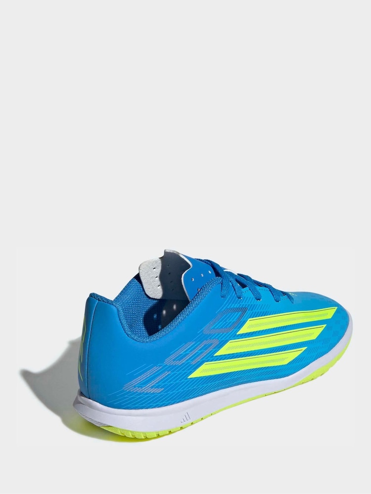 adidas Bright Blue F50 Club Indoor Kids Football Trainers - Image 2 of 9