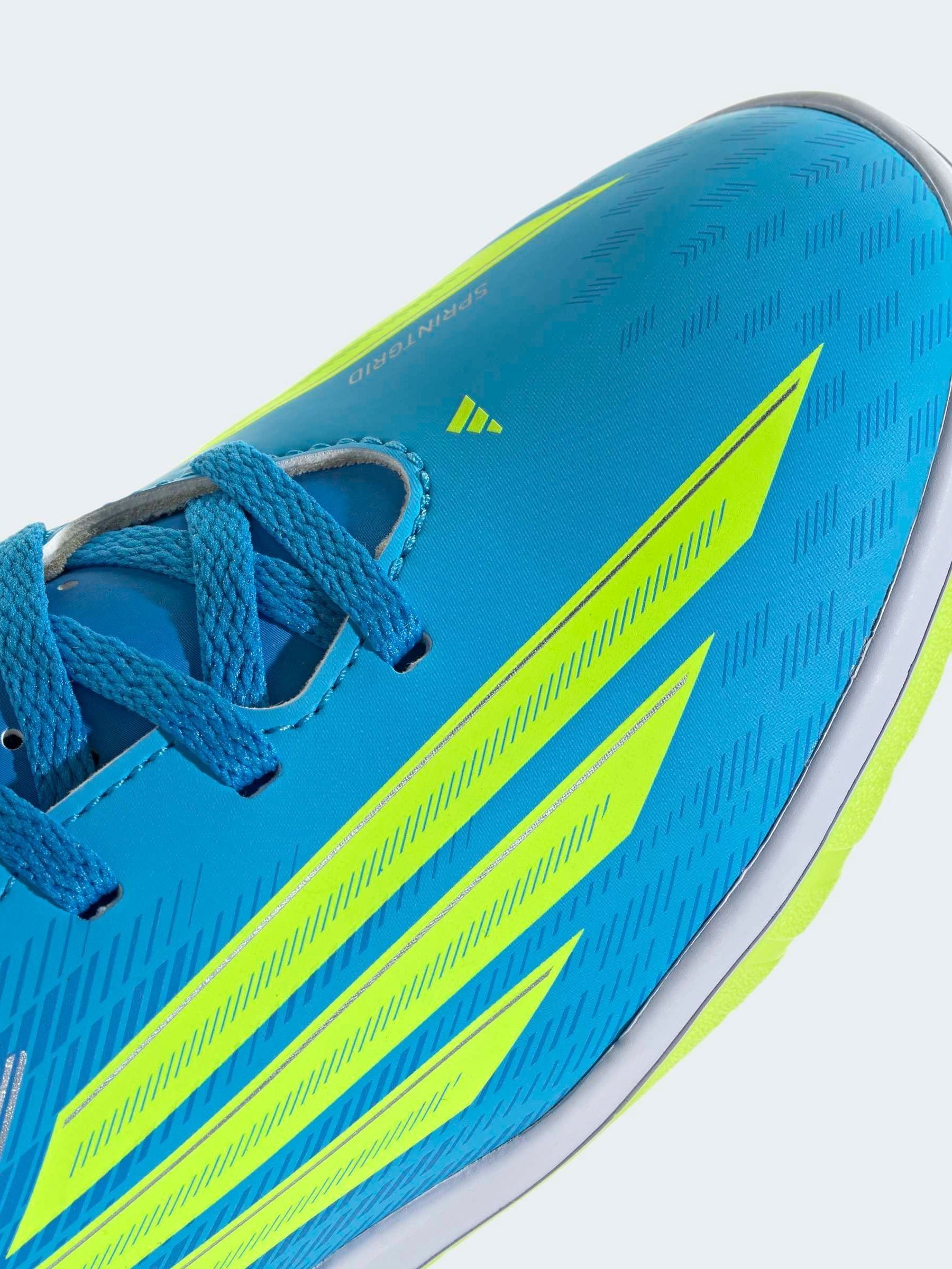Buy adidas Bright Blue F50 Club Indoor Kids Football Trainers from